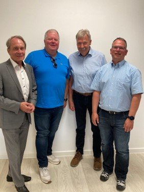 Neues Stadtverordnetenteam der Wählerinitiative Von links: Manfred Schönbohm, Karsten Leu, Andreas Mucenieks und Ingo Naber.